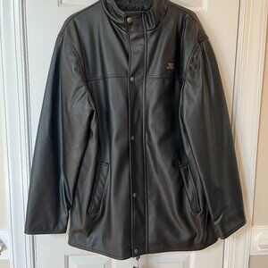 Bottega Italia Venezia Men’s Black Leather Zip / Snap Jacket ~ SIZE XL ~ NWT